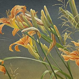 Robert Bateman - Day Lilies and Dragonflies