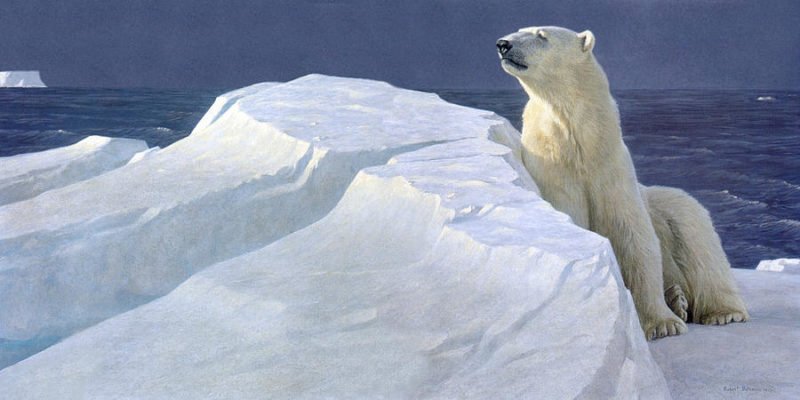 Robert Bateman-Long Light Polar Bear