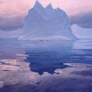 Robert Bateman-antarctic evening humpback whales