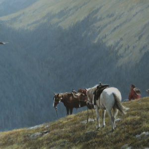 Robert Bateman-cowboys and golden eagle