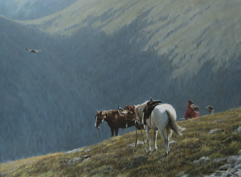 Robert Bateman-cowboys and golden eagle