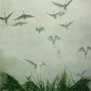 Robert Bateman-egrets of the sacred grove