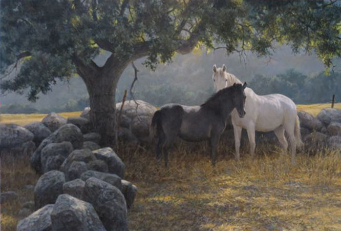 Robert Bateman-in the field-mare and foal