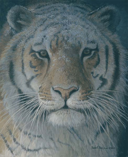 Robert Bateman-tiger at dusk