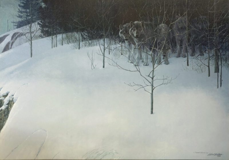 Robert-Bateman-Clear-Night-Wolves