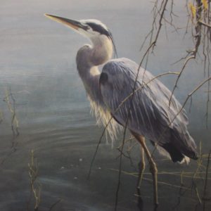 Robert-Bateman-Wading-Heron-and-Willow