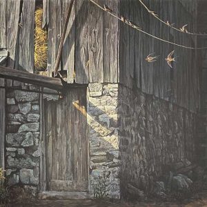 Robert Bateman-Barn Swallows in August