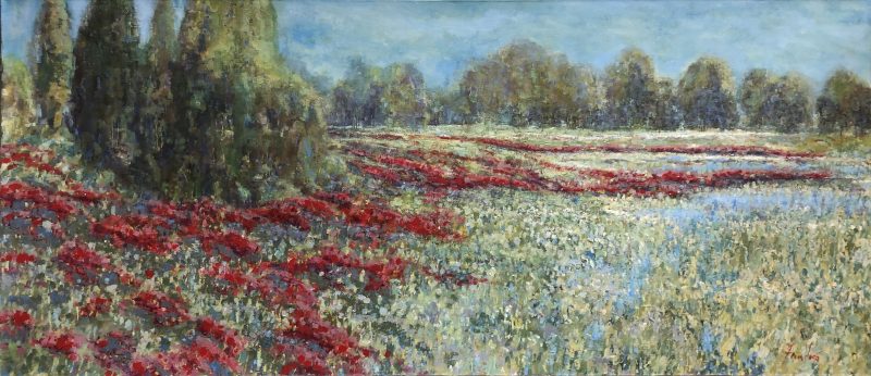Fiona Hoop - Poppies and Periwinkle