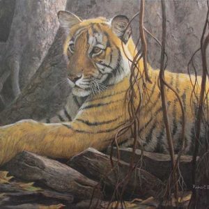 Robert Bateman-Under the Banyan Bengal Tiger