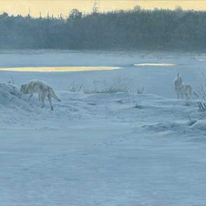 Robert Bateman-Winter Lodge Wolf Pack