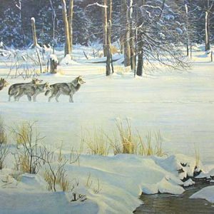 Robert Bateman-Wolves on the Trail