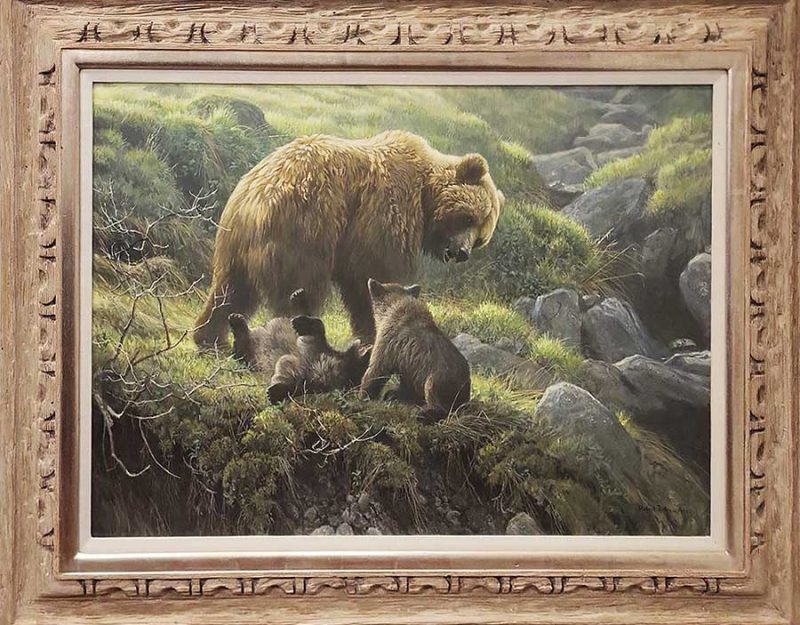 Robert Bateman-Grizzly and Cubs