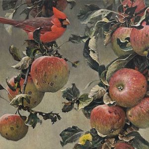 Robert Bateman - Cardinal and Wild Apples