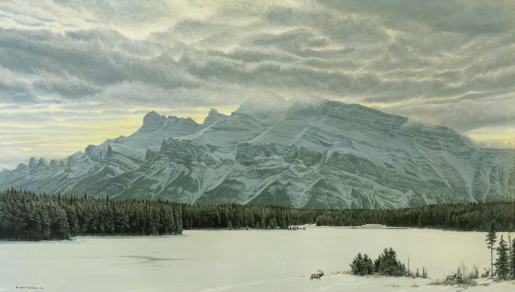 Robert Bateman - Awesome Land - American Elk